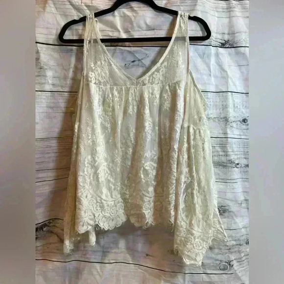Abercrombie and fitch lace off the shoulder top - Picture 1 of 6
